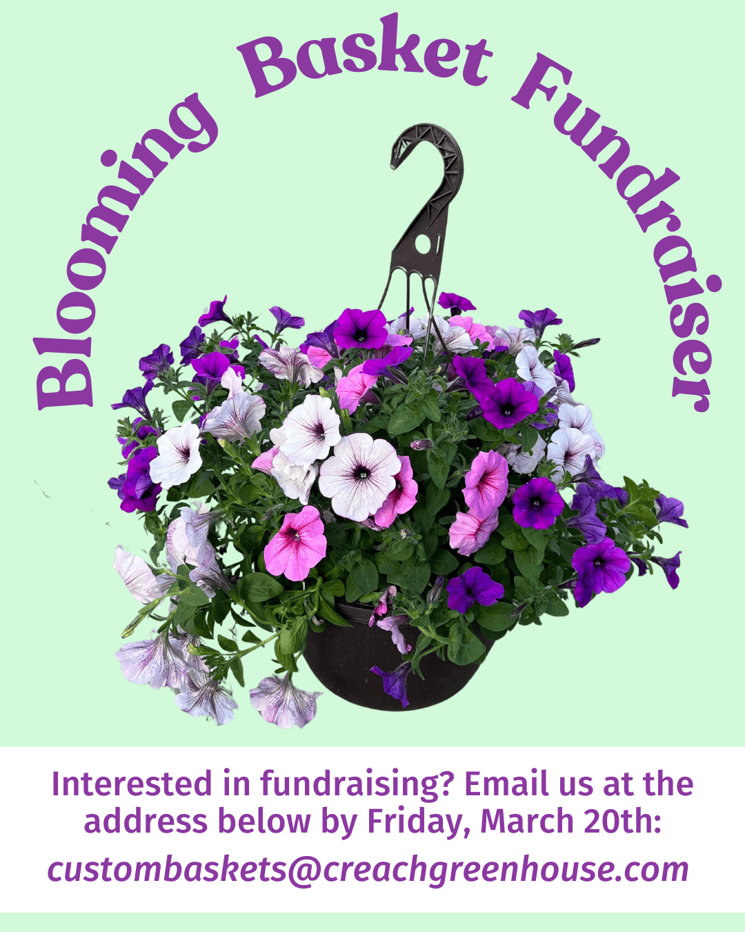 Blooming Basket Fundraising Opportunity