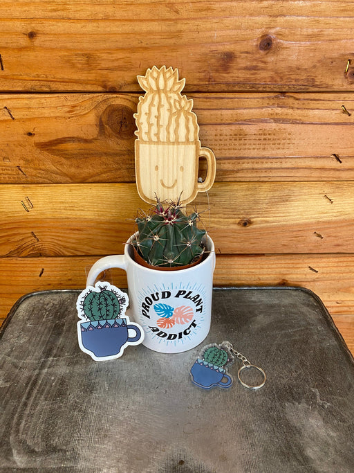 The Plant Farm® Houseplants Cactus Coffee Gift Set, 2" Plant