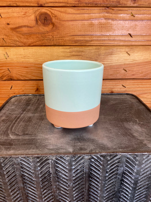 The Plant Farm® Pottery Mint The Spring Sunset, Ceramic Pots