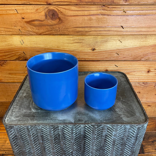 The Plant Farm® Pottery The Kendall Blue Ceramic Pot