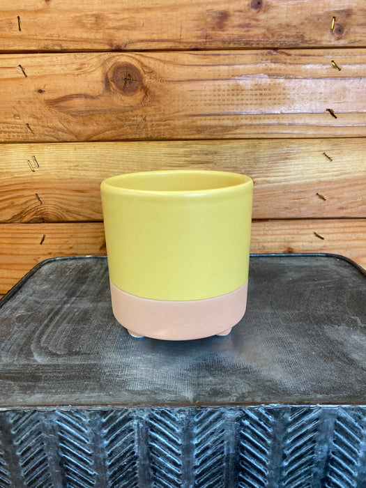 The Plant Farm® Pottery Yellow The Spring Sunset, Ceramic Pots