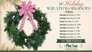 The Plant Farm® Ticket 18" Holiday Wreath Workshop - Saturday, December 5th @ 12PM