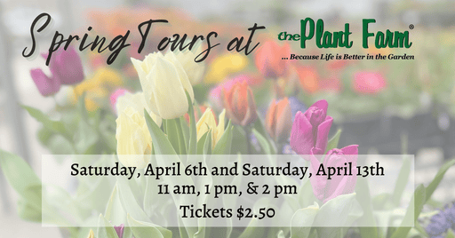 The Plant Farm® Ticket Spring Greenhouse Tours