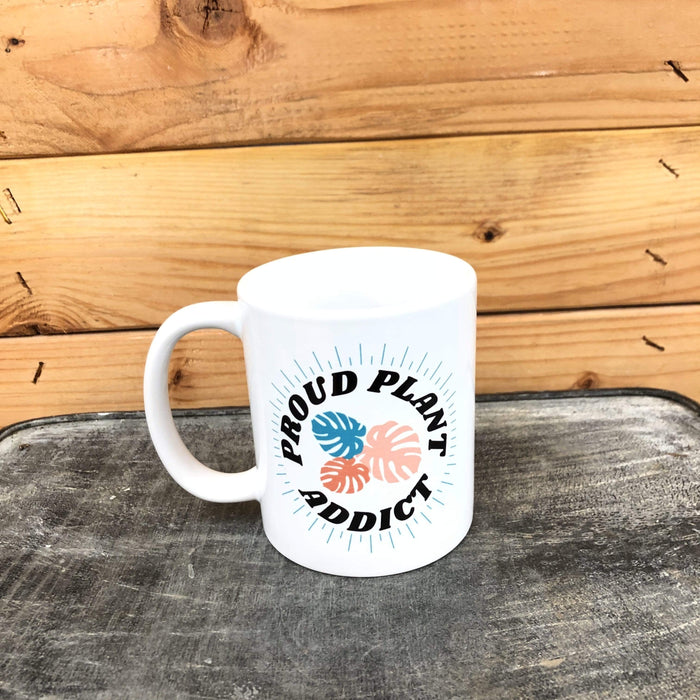 The Plant Farm Drinkware Proud Plant Addict ­™ White Coffee Cup