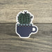 The Plant Farm Fun Stuff Cactus in a Teacup Sticker