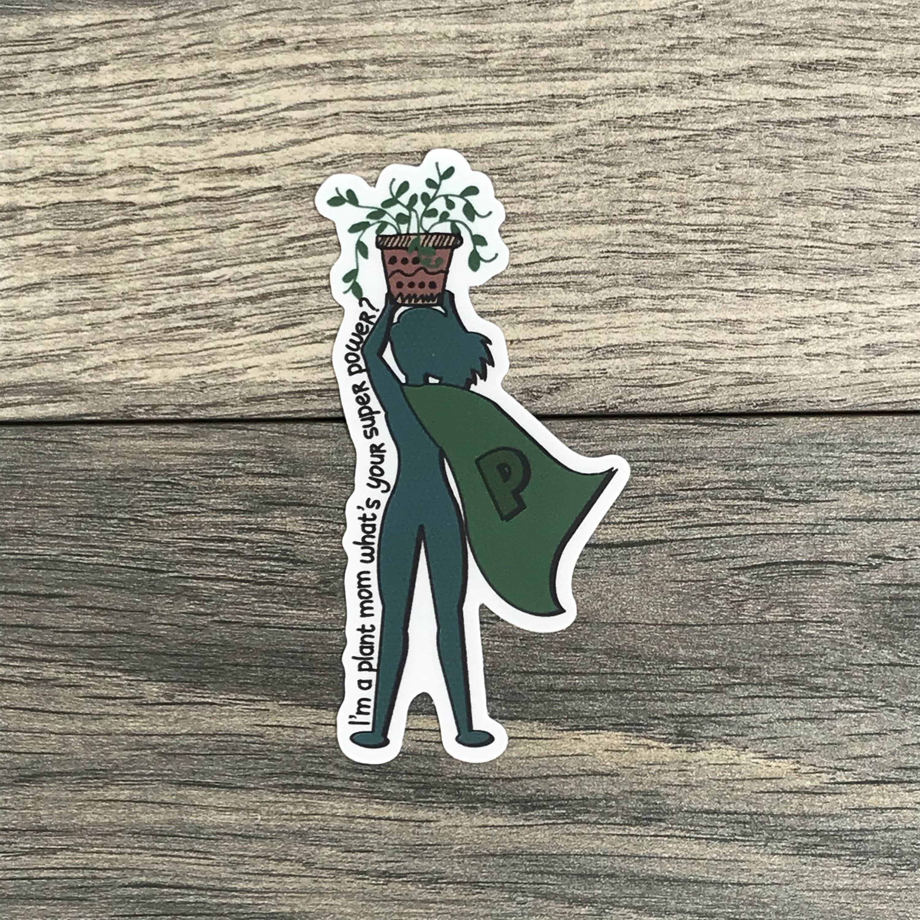 Plant Mom Sticker for Sale by elliemiq