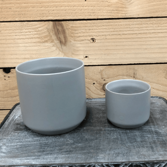 The Plant Farm Pottery The Kendall Gray Ceramic Pot