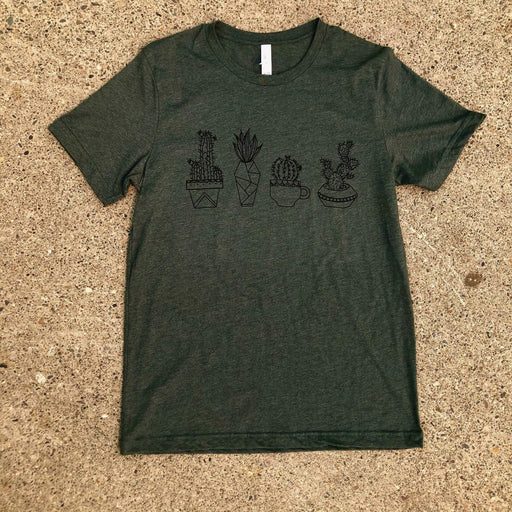 The Plant Farm T-Shirt M / Hunter Green Cactus Shirt